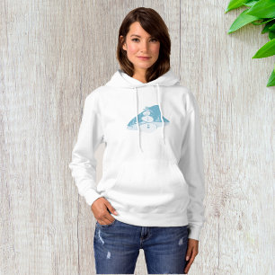Camiseta Neve Vestindo Um Chapéu Superior