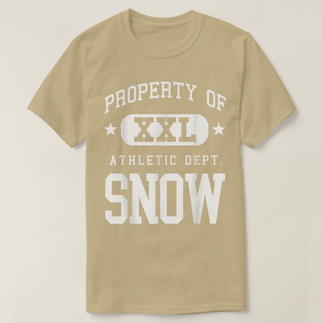Camiseta Neve XXL Terrenos da Escola Atlética Engraçado (Frente do Design)