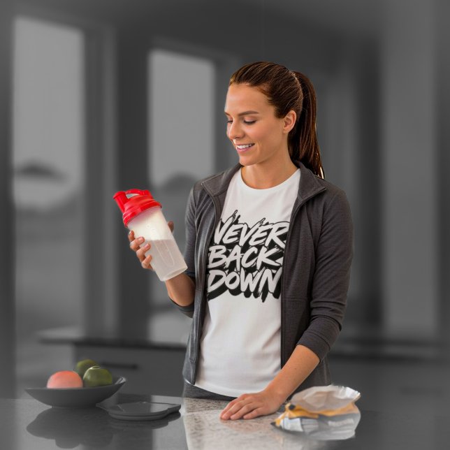 Camiseta Never Back Down (Criador carregado)