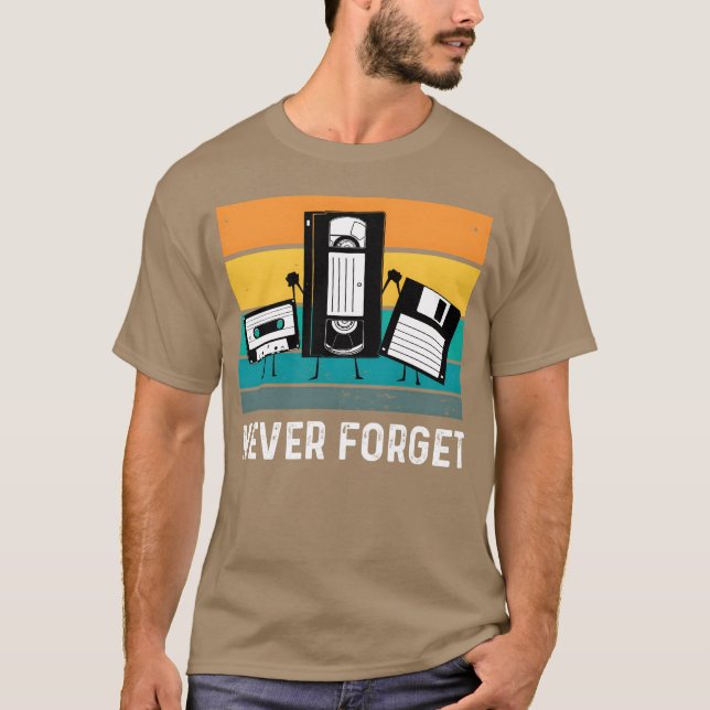 Camiseta Never forget 70s 80s 90s friend (Frente)
