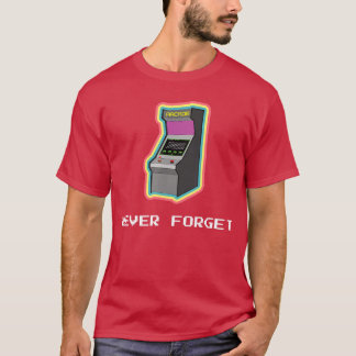 Camiseta Never Forget Arcade Games Vintage Retro Gaming Gam