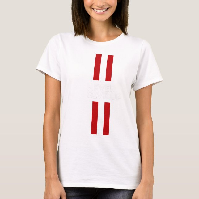Camiseta Never Give Up (Frente)