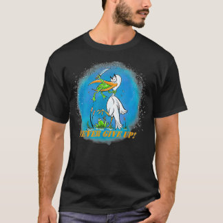 Camiseta Never Give Up Frogs Attack