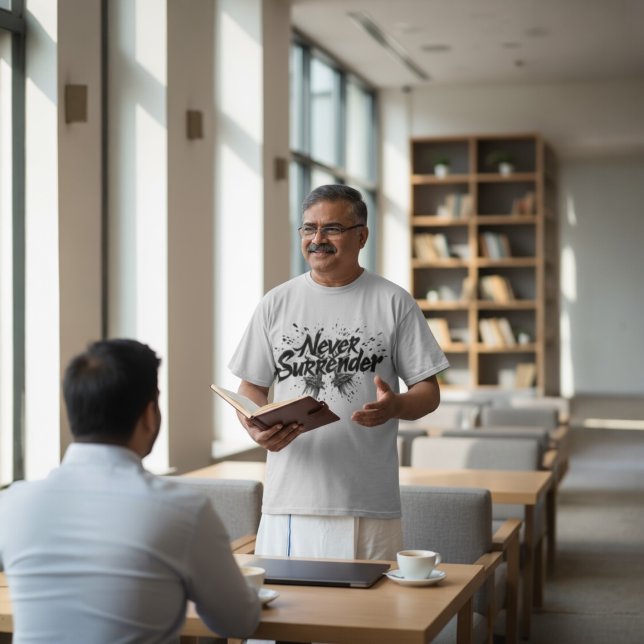 Camiseta Never Surrender (Criador carregado)