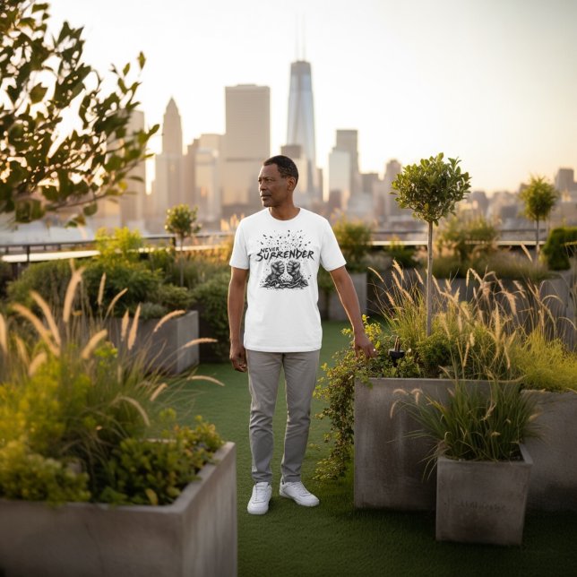 Camiseta Never Surrender (Criador carregado)