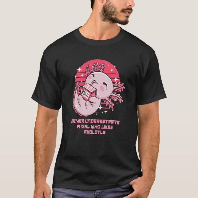Camiseta Never Underestimate a Girl Who Likes Axolotls Sala (Frente)