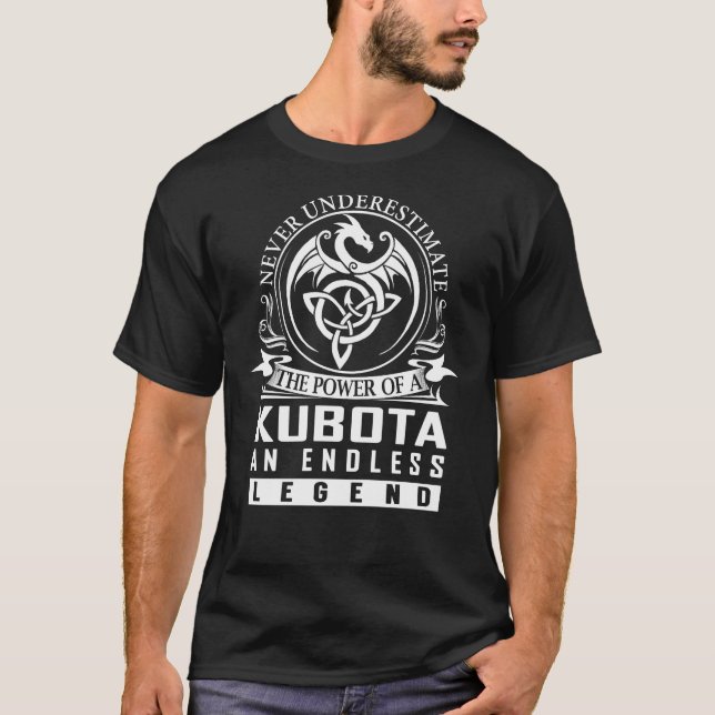 Camiseta Never Underestimate KUBOTA (Frente)