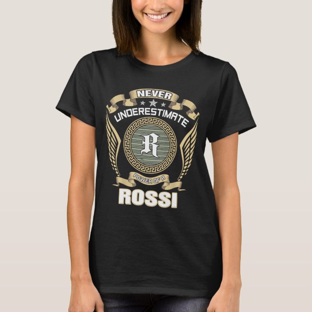 CAMISETA NEVER_UNDERESTIMATE_POWER_OF_A_ROSSI (Frente)
