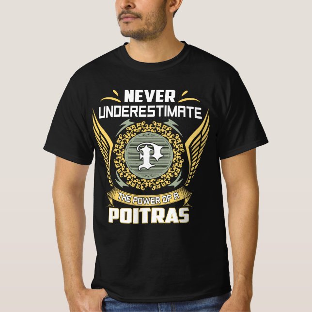 Camiseta Never Underestimate The Power Of A Poitras (Frente)