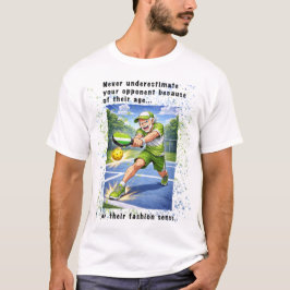Camiseta Never Underestimate Your Opponent Pickleball