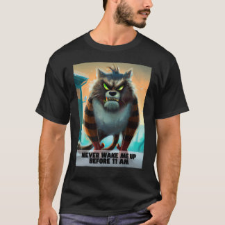 Camiseta Never wake me up grumpy smilodon