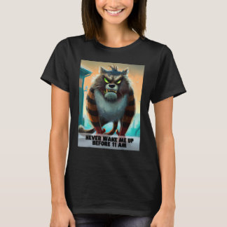 Camiseta Never wake me up grumpy smilodon