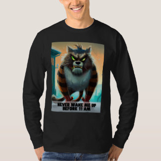 Camiseta Never wake me up grumpy smilodon