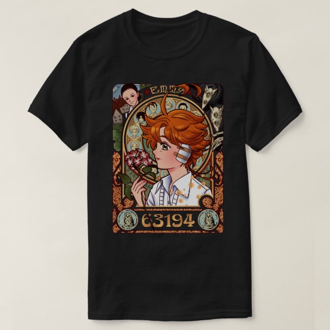 Camiseta Neverland Nouveau Emma (Frente do Design)