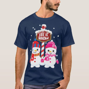Camiseta Neves Adoráveis Deixam-na Neve Gráfico na N