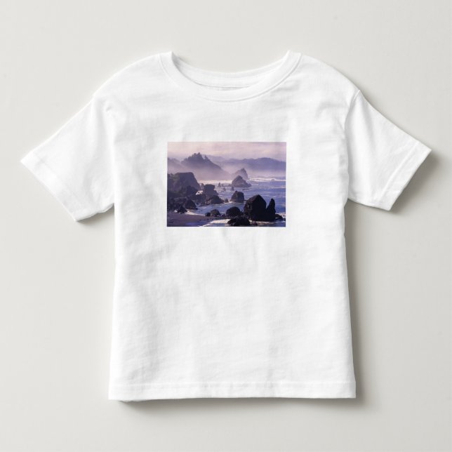 Camiseta Névoa da manhã ao longo da costa do Oregon perto d (Frente)
