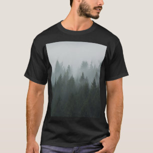 Camiseta Nevoeiro do outono da Floresta Mistura