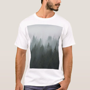 Camiseta Nevoeiro do outono da Floresta Mistura