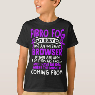 Camiseta Nevoeiro - Fibro Sobrevivente Divertido Fibromialg