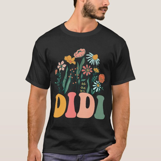 Camiseta New Didi Wildflower Primeiro Chá de fraldas de Ani (Frente)