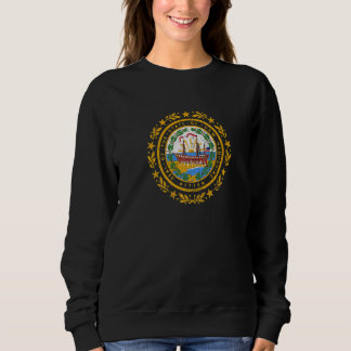 Camiseta New Hampshire Flag State Vintage Style