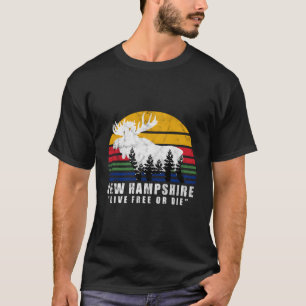 Camiseta New Hampshire Live Free Ou Morre Mata