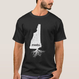Camiseta New Hampshire Roots State Map Long Sleeve T Shirt
