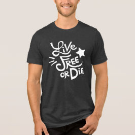 Camiseta New Hampshire State Motto Live Free ou Die