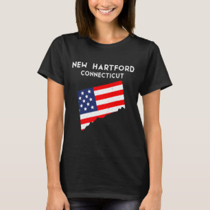 Camiseta New Hartford Connecticut EUA Estado América Viagem