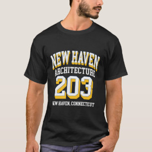 Camiseta New Haven Area Code 203 - For Architecture Aficion