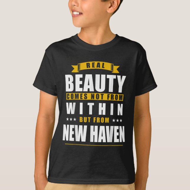 Camiseta New Haven - Presente da Cidade Divertida  (Frente)