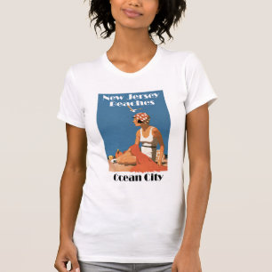 Camiseta New-jersey encalha a cidade do oceano do ~