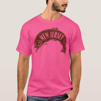 Camiseta New Jersey Fish Wordmark Brown