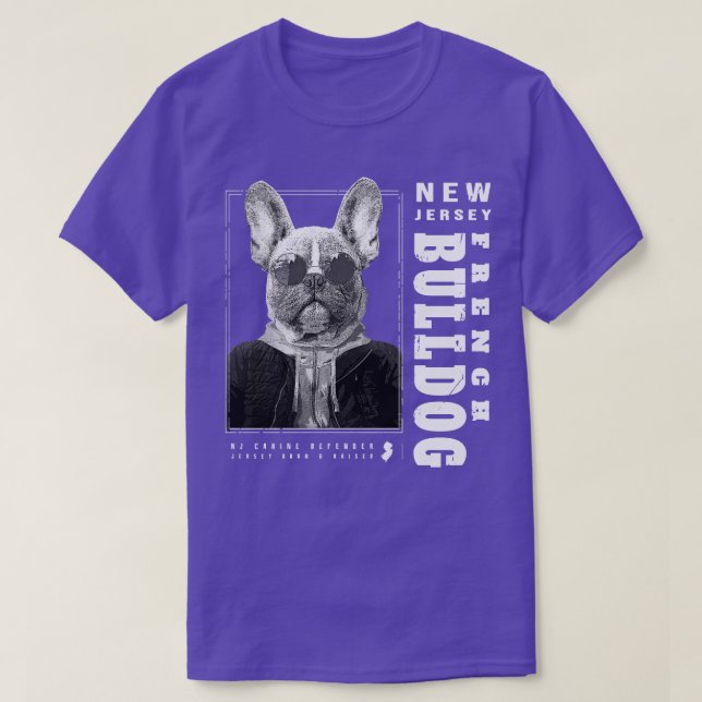 Camiseta New Jersey French Bulddog (Frente do Design)