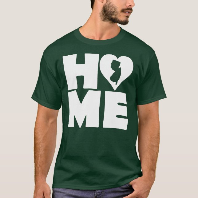 Camiseta New Jersey Home Heart State Tees (Frente)