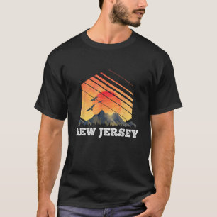Camiseta New Jersey Mountain Sunset USA America Gifts