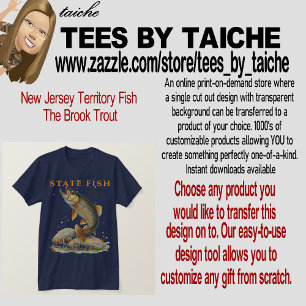 Camiseta New Jersey Territory Fish The Brook Trout
