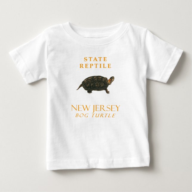 Camiseta New Jersey Territory Reptile The Bog Turtle (Frente)