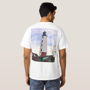 Camiseta New London Harbor Lighthouse CT de lado duplo