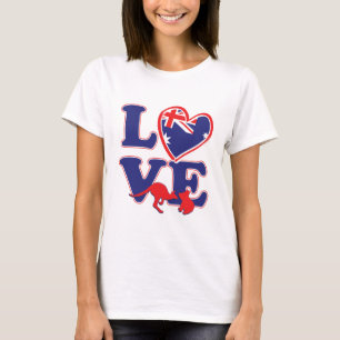 Camiseta NEW-Love-From-Austrália-Heart-and-Animal