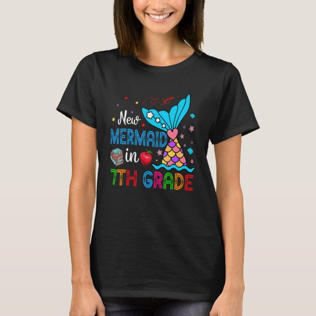 Camiseta New Mermaid In 7th Grade Matching Mermaid  Student (Frente)