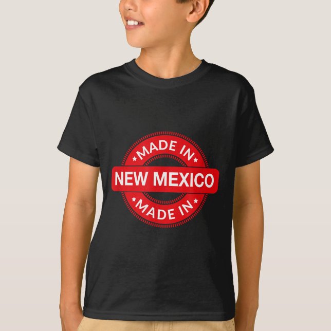 Camiseta New Mexico Home - Made In New Mexico - Funny Label (Frente)