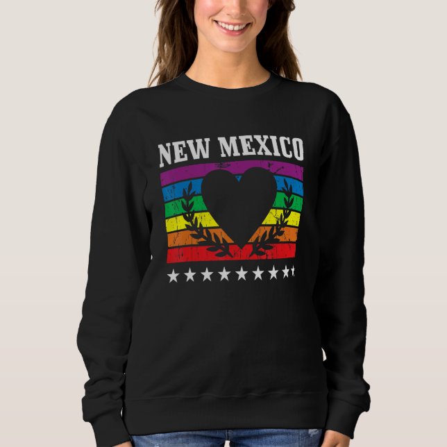 Camiseta New Mexico Pride Flag Pride Month LGBTQ Flag LGBT  (Frente)
