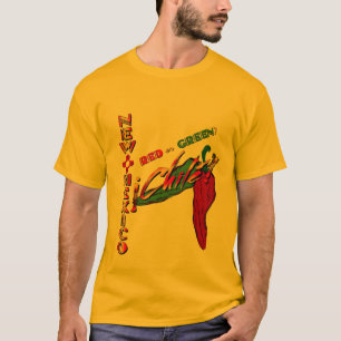 Camiseta New mexico - vermelho ou verde?