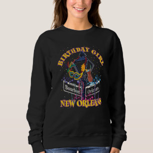 Camiseta New Orleans Birthday Girl French Quarter Girls Tri