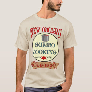 Camiseta New Orleans Gumbo Cozinhar Champ