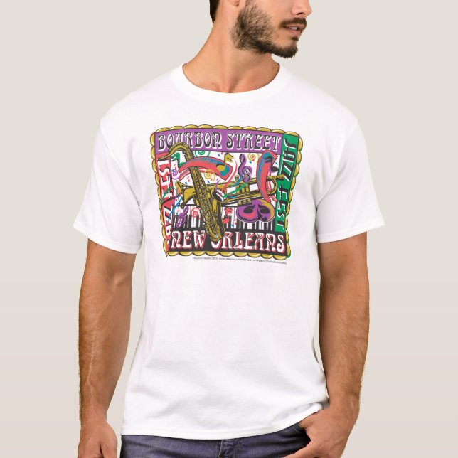 Camiseta New Orleans Mardi Gras (Frente)