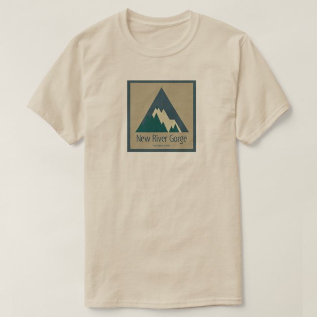 Camiseta New River Gorge National Park Rustic (Frente do Design)