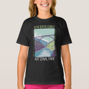 Camiseta New River Gorge National Park Vintage se afundou