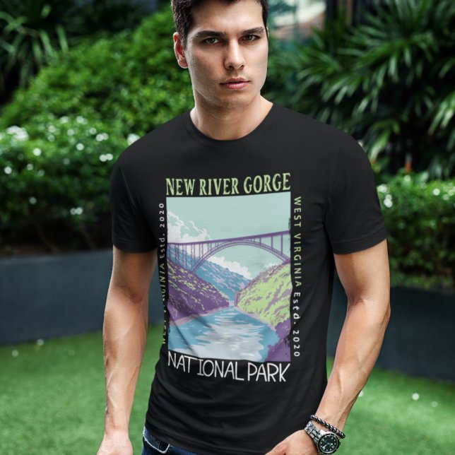 Camiseta New River Gorge National Park Vintage se afundou (Criador carregado)